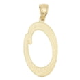 thumbnail image 6 of 10K Solid Real Yellow Gold Personalized Cursive O Initial Pendant Necklace, Available in Different Letters Charm with Diamond Cut Gifts for Her with 18" Gold Chain, 6 of 6
