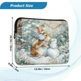 thumbnail image 3 of RMDQTR 13in Laptop Bag Briefcases Computer Inner Bags Computer Bags Laptop Sleeves Work Travel School Bag Cute Rabbit Wearing Earmuffs, 3 of 8