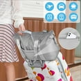 thumbnail image 4 of Waterproof Travel Duffle Bag, Weekender Overnight Luggage, Sport Gym, Hospital Labor Delivery for Women Men(Grey), 4 of 5