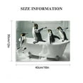 thumbnail image 3 of SHERONV Penguins Bathtub Bathroom Canvas Art Prints Wall Decor 16x12in, 3 of 6