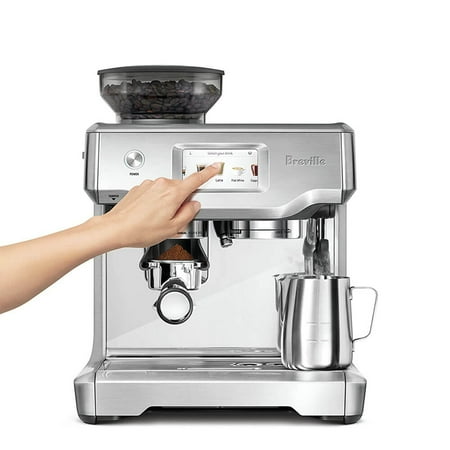 Breville - the Barista Touch Espresso Machine with 9 bars of pressure, Milk Frother and integrated grinder - Stainless Steel