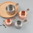 thumbnail image 4 of Rose Gold Stainless Steel Sauce Cup with Short Handle & Spout – 250ml Reusable Condiment Bowl for Steak, Tomato Sauce & More – Durable, Rust-Resistant Design for Daily Dining, Parties & Gifting –, 4 of 6