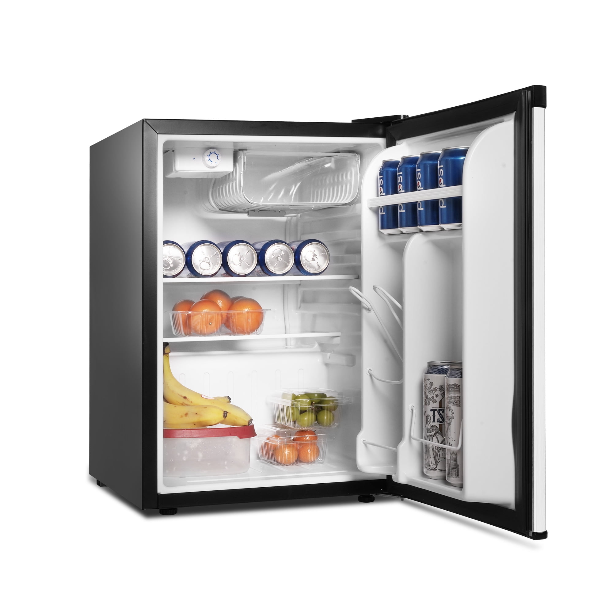 2.6 Cu.ft. Mini Fridge with Freezer, Single Door Compact Refrigerator/Freezer with 7Level