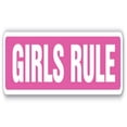 thumbnail image 1 of SignMission SS-624-GIRLS RULE 24 in. Girls Rule Street Sign - Female Empowerment Teens Self Esteem, 1 of 1