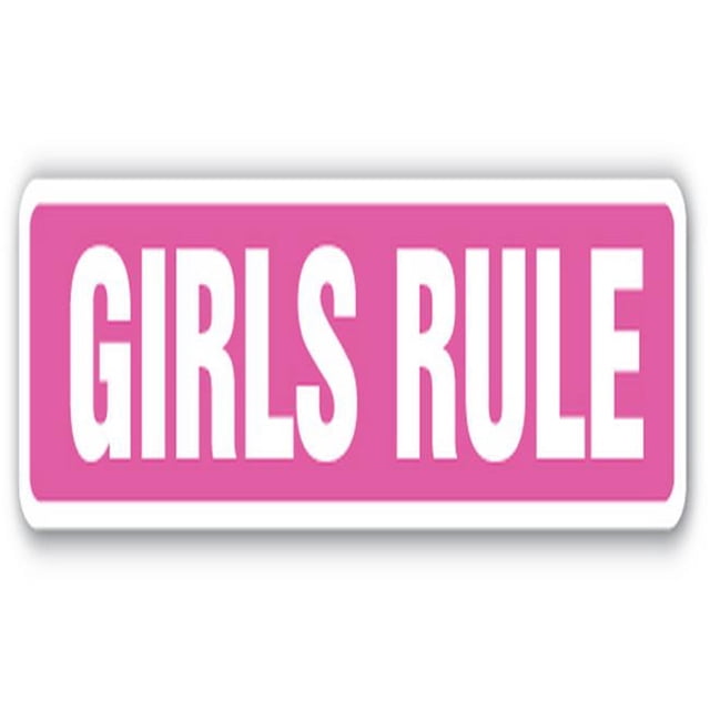 SignMission SS-624-GIRLS RULE 24 in. Girls Rule Street Sign - Female Empowerment Teens Self Esteem