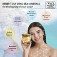 thumbnail image 4 of Exfoliante corporal con sal de almendra y vainilla de la colección del Mar Muerto, grande, 23,28 onzas, con aceites puros y minerales del Mar Muerto, 4 of 5
