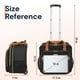 thumbnail image 5 of Maletín rodante Ytonet para portátil de 18" en negro y marrón, 5 of 8
