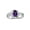 Amethyst, variant on Rings for Women Sterling Silver Swirl Z Ring 7X5MM Oval Gemstone & Diamond Rings October Cabochon Onyx Jewelry Size 9