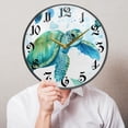 thumbnail image 5 of 9.5" Round Silent Wall Clocks Turtles in Ocean Acrylic Battery Operated Clock Non-Ticking Clocks Bedroom Living Room Home Decorative, 5 of 10