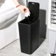 thumbnail image 4 of Bote de basura de gran capacidad para cocina y baño, tipo prensa para uso doméstico con tapa, bote de basura manos libres para sala de estar, 4 of 5