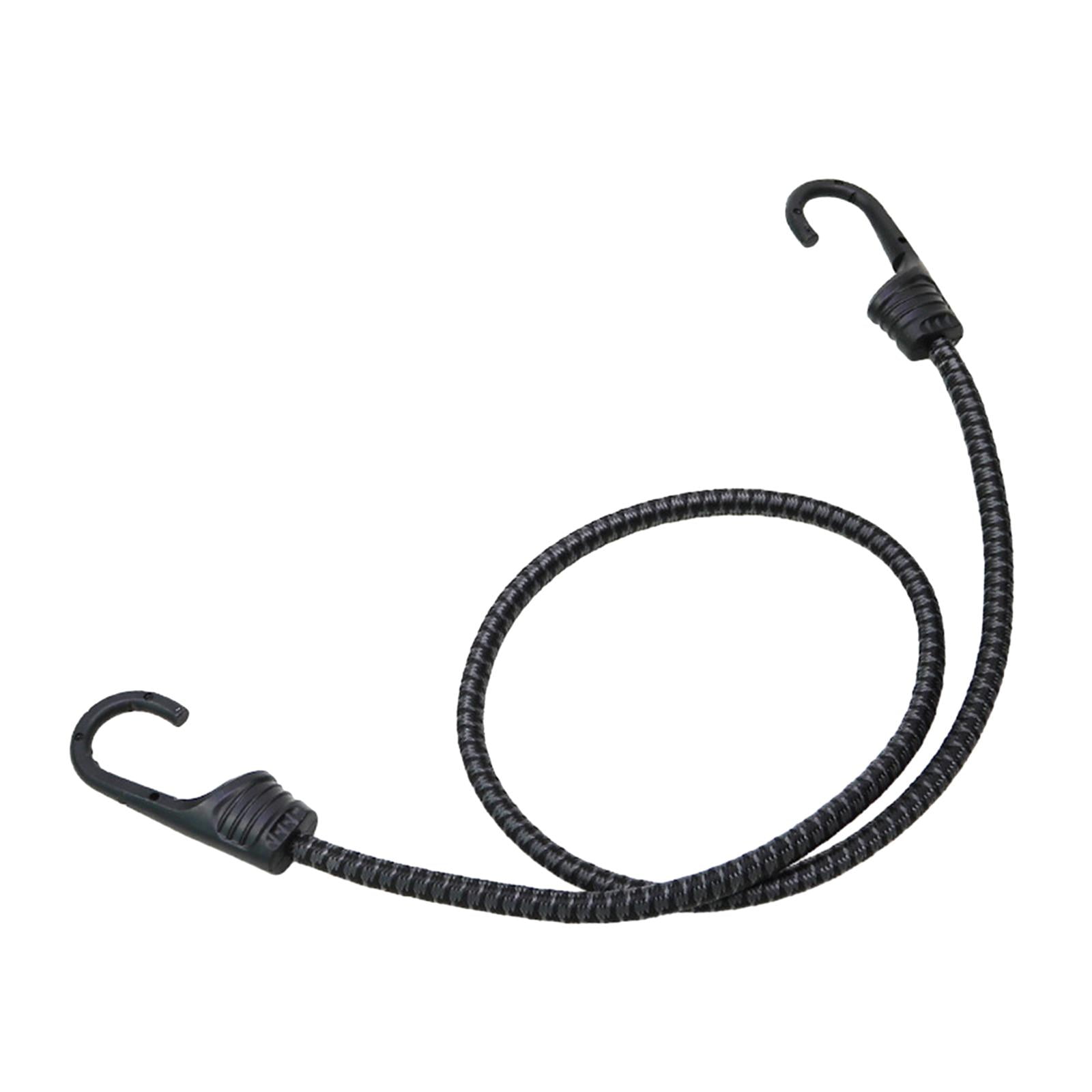 Baoblaze 5xBicycle Bungee Cord with Hooks Elastic Band Strap for Cycling Biking Outdoor Black Gray 90cm