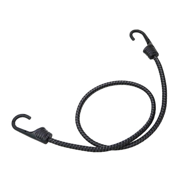 Cuerda elástica para bicicleta, correa elástica para portaequipaje portátil Negro Gris 90cm
