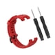 thumbnail image 5 of Sidaley Correa de repuesto de silicona resistente al agua correas de muñeca duraderas correa de reloj transpirable herramientas de Rojo 2piezas, 5 of 6