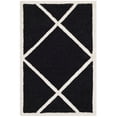 thumbnail image 2 of SAFAVIEH Cambridge Kennedy Geometric Diamonds Wool Area Rug, Black/Ivory, 2' x 3', 2 of 10