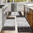 thumbnail image 6 of Kitchen Rugs Sets 3 Piece with Runner Floral Kitchen Floor Mat Carpet Farmhouse Rugs and Mats Non Skid Washable Runner Rug for Kitchen Office Sink Laundry, 6 of 12