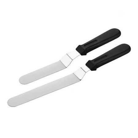 

Butter Spreader Cake Smoother Butter Spatula Cream Spreader Baking Supply2Pcs Stainless Steel Cake Cream Scrapers Butter Spatulas (Assorted Color)