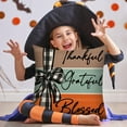thumbnail image 4 of PEIBang Fall Pumpkin Home Sweet Home Throw Pillow Covers,18 x 18 Inch Autumn Grateful Blessed Harvest Floral Decorations for Sofa Couch, 4 of 6