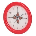 thumbnail image 2 of Reloj de pared en miniatura para casa de muñecas, reloj de pared para casa de muñecas, reloj de pared rojo para casa de muñecas, muebles para casa de muñecas, máxima confiabilidad, 2 of 8