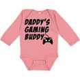 thumbnail image 3 of Inktastic Daddy's Gaming Buddy with Controller Boys or Girls Long Sleeve Baby Bodysuit, 3 of 5