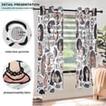 thumbnail image 5 of Girls Letters Blackout Curtains Thermal Insulation 63 inch Grommet for Bedroom Living Room Bathroom Kitchen Windows 2 Pack, 5 of 6