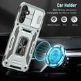 thumbnail image 5 of for Samsung S23 FE Case for Galaxy S23 FE Case,with Camera Cover and Ring, [Military Drop Protection],Phone Case for Samsung Galaxy S23 FE Case- Silvery, 5 of 12