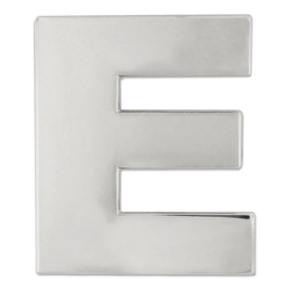 PinMart's Silver Letter E Alphabet Lapel Pin - 100 Pack
