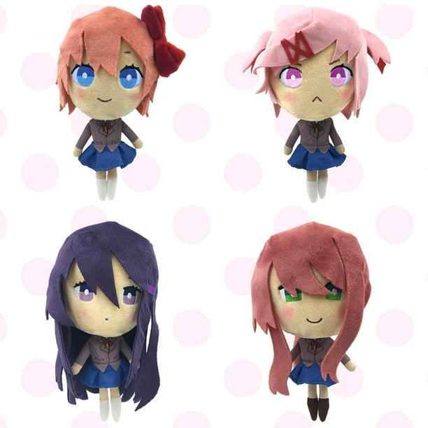 DDLC Collectible Plush Complete Set (4 Plushies, Sayori, Natsuki