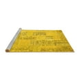 thumbnail image 2 of Ahgly Company Machine Washable Indoor Square Patchwork Yellow Transitional Area Rugs, 5' Square, 2 of 4