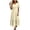 01 Beige, variant on Womens Dresses Floral Tiered Midi Sundress Casual Summer V Neck Flutter Sleeve Striped Sun Dress