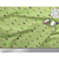 thumbnail image 2 of Soimoi Green Cotton Duck Fabric Prickly Fish & Dolphin Ocean Printed Fabric 1 Yard 42 Inch Wide, 2 of 3