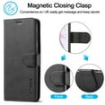thumbnail image 2 of Allytech Slim Wallet Case for Samsung Galaxy S24 Plus with 3 Card Slots & Cash Pocket, Premium PU Leather Kickstand Magnetic Clasp Soft TPU Inner Shockproof Protective Flip Cover Case - Black, 2 of 11