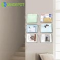 thumbnail image 2 of Organizador de archivos de pared MINDEPOT de 6 compartimentos de acrílico transparente, 2 of 8
