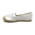 thumbnail image 2 of Women's Forever Young Faux Leather Embossed Woven Weaved Tip Espadrille, 2 of 5