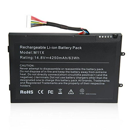 Replacement Battery For Dell Alienware M11x M14x R1 R2 R3 P06t P18g Dell 312 0984 8p6x6 999t86f Dkk25 Kr08p6x6 Walmart Canada