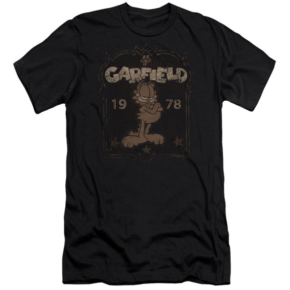 Garfield Est 1978 S/S Adult 30/1 T-Shirt Black
