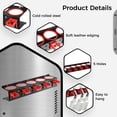 thumbnail image 4 of Spray Bottle Storage Rack - Wall Mounted Aerosol Bottle Organizer with 5 Hooks, 4 of 6