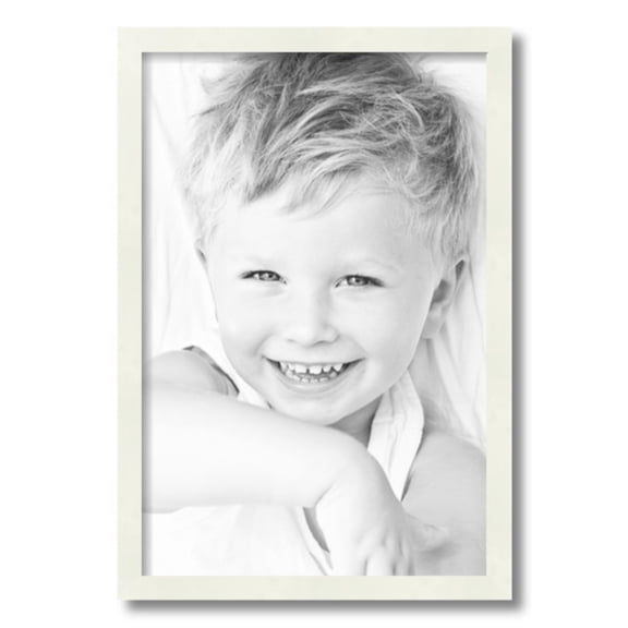 ArtToFrames 14" x 21" White Picture Frame, 14x21 inch White Wood Poster Frame (WOM-5138)