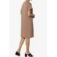 thumbnail image 4 of Robe T-Shirt Midi Longueur Genou à Manches Courtes Ajustée pour Femmes, 4 of 6