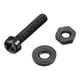 thumbnail image 4 of Kit de surtido de tornillos, tuercas y arandelas de nylon Uxcell, tornillos de cabeza redonda, tuercas de tornillo de máquina, arandelas planas negras M2x10mm, 4 of 5