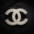 thumbnail image 1 of (GET IT) CC Brooch Women's Shirt Small Suit Decorative Brooch Pearl Decorative Button Brooch_Newwa, 1 of 2