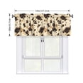 thumbnail image 2 of Drapery Wear Rod Short Curtain 54x18in Filter With Light Feature For Easy Installation Rod Free For Bedroom Kitchen Bathroom\r\n Milk Cow Print Style Sienna_1, 2 of 7