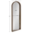 thumbnail image 6 of Kate and Laurel Hutton Farmhouse Wall Mirror, 16 x 48, Rustic Brown, Decorative Wall-Mounted Modern Full Length Mirror, 6 of 8