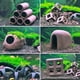 thumbnail image 4 of Decoración de Acuario, Peces, Camarones, Refugio, Casa, Cerámica, Casa de Escorpión, Recipiente, Piedra de Simulación, Decoración de Pecera, Estilo 8, 4 of 5