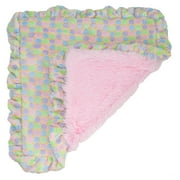 Angle View: Bessie and Barnie Ice Cream / Bubble Gum Luxury Ultra Plush Faux Fur Pet/ Dog Reversible Blanket (Multiple Sizes)