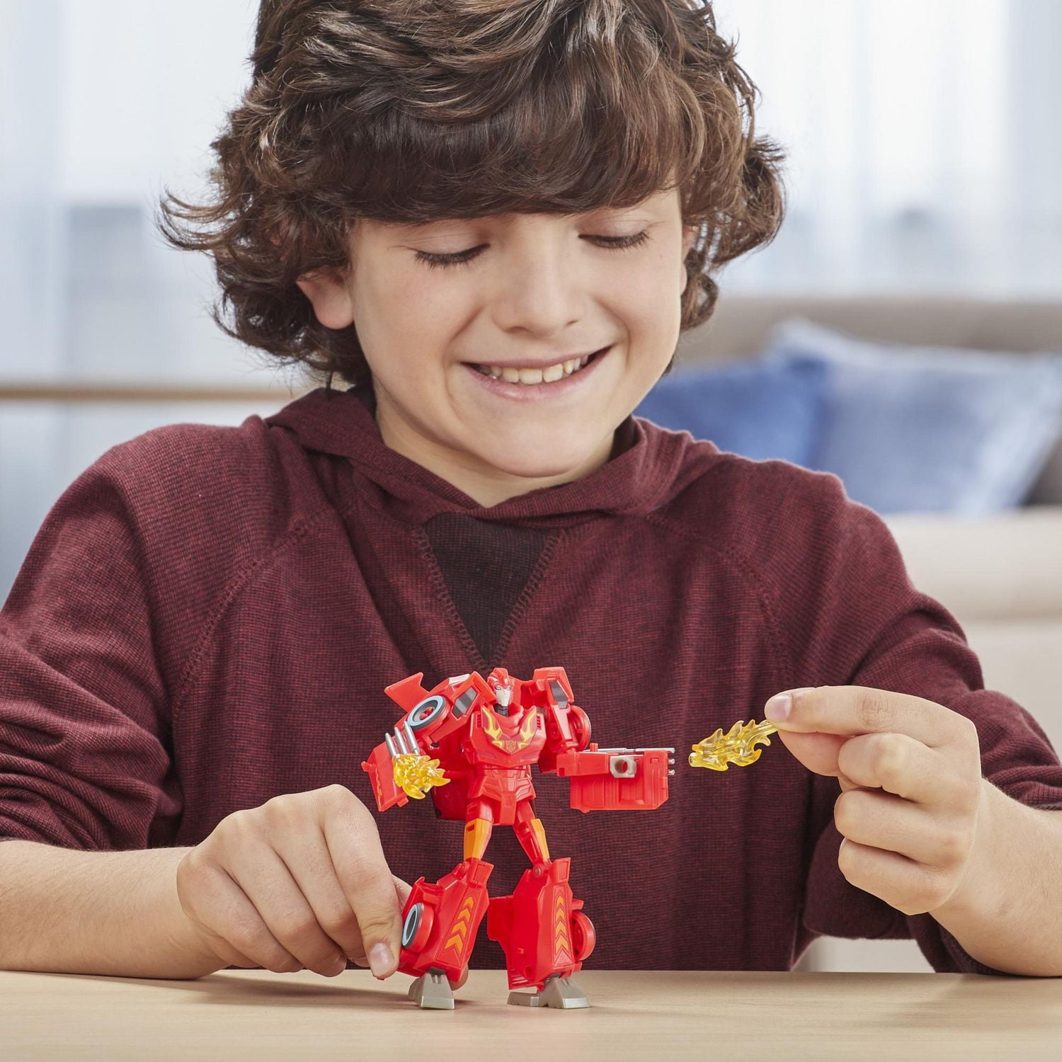 Transformers Cyberverse Bumblebee Adventures Deluxe Class Hot Rod Action Figure Toy, With Build-A-Figure Piece