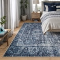 thumbnail image 2 of Bloom Rugs Washable Non-Slip 8' x 10' Rug - Blue Traditional Oriental Area Rug for Living Room, Bedroom, Dining Room, and Kitchen - Exact size: 8' x 10', 2 of 9