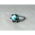 thumbnail image 2 of Heaven Crafts Green Labradorite Ring 925 Sterling Silver Handmade Boho Statement Ring For Women, 2 of 6