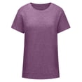 thumbnail image 4 of Nuoqisi Hauts à Manches Courtes pour Femmes T-Shirts d'Été Col Rond Mode Décontractée T-Shirt Basique T-Shirts Surdimensionnés Hauts d'Été Printemps Décontracté Coupe Ample Entraînement Manches Courtes 2026 Vacances à la Plage, 4 of 8
