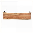 thumbnail image 3 of Dining Bench | Rustic Industrial Solid Natural Acacia Wood | Live Edge 60'' Wide | 600 lbs Capacity | Dining Room | Natural | Acacia, 3 of 7