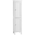 thumbnail image 1 of kleankin Armoire de Rangement Haute pour Salle de Bain avec Tablettes Ajustables, Blanc, 1 of 9